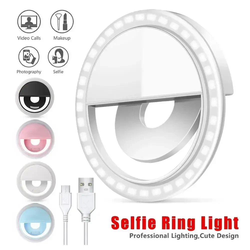 LED Selfie Ring Light Mobile P - đánh giá và giá Photography Lighting Tool