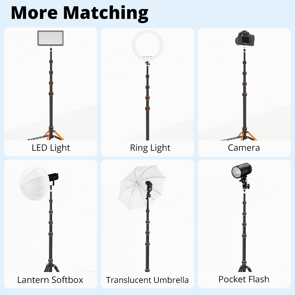 QZSD LS-255/285 2.2m 2.7m Port - đánh giá và giá Photography Video Lighting Kit With Adjustable Tripod Stand