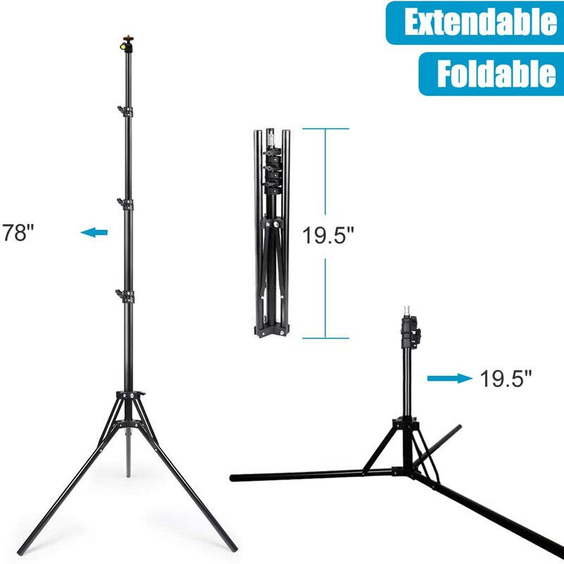 Nagnahz 78 ''chụp ảnh chiếu sá - đánh giá và giá Photography Video Lighting Kit With Adjustable Tripod Stand