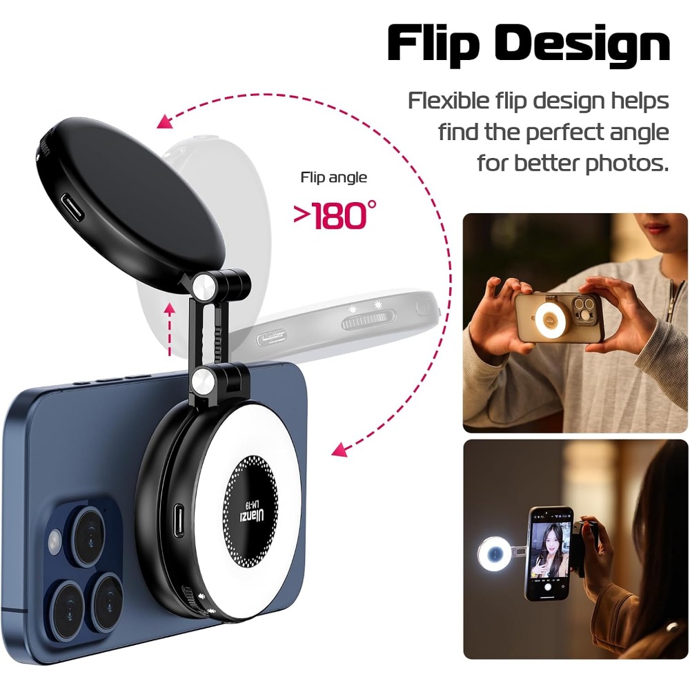 Magnetic LED Selfie Light, Pho - đánh giá và giá Photography Lighting Brand