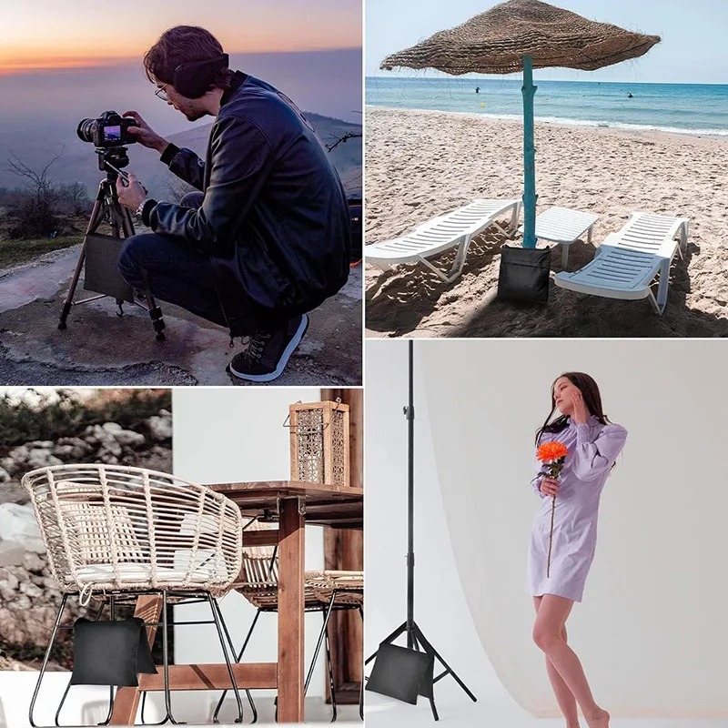 4pcs/2pcs/1pc Black Sand Bag W - đánh giá và giá Photography Lighting Weight Bags