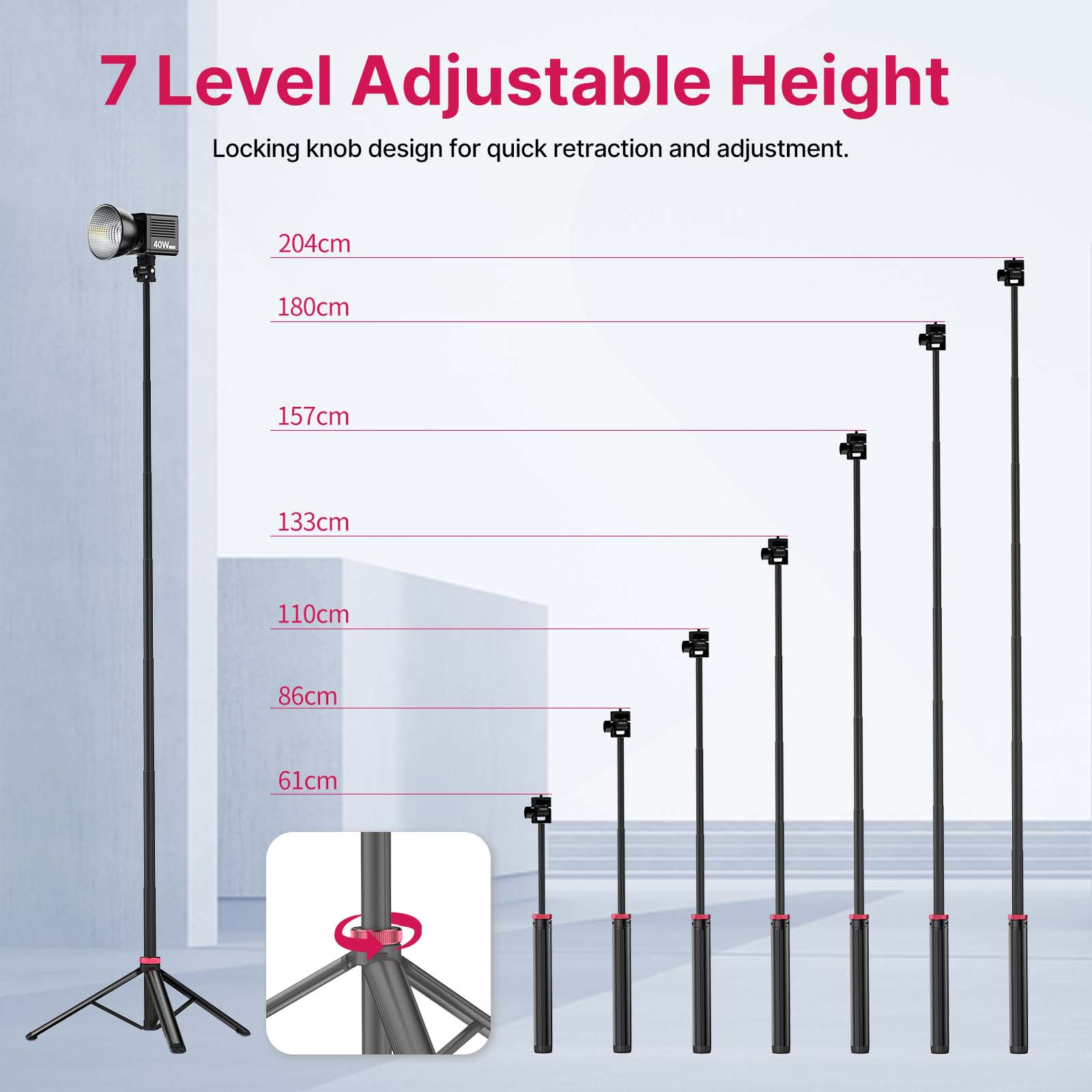 Ulanzi MT-79 2M Portable Unive - đánh giá và giá Photography Video Lighting Kit With Adjustable Tripod Stand