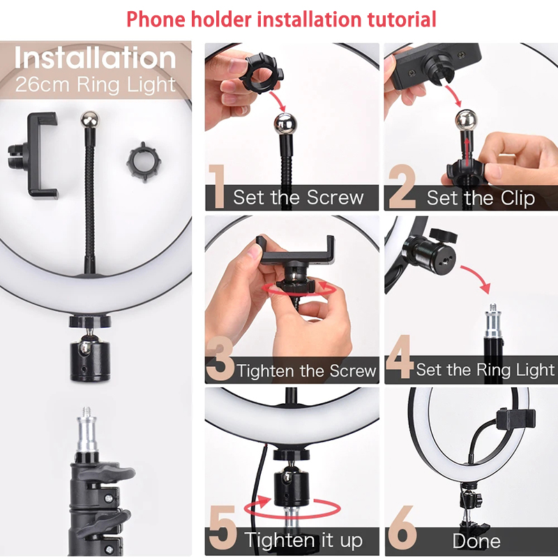 Video Light 16/26/33cm Selfie  - đánh giá và giá Photography Lighting Tool