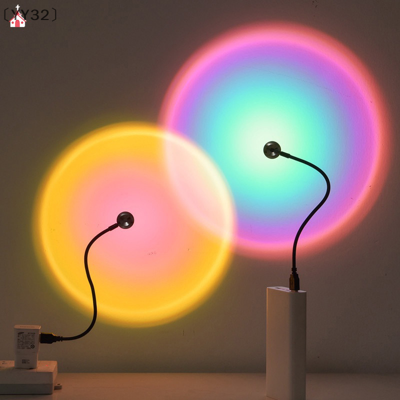 〔YY32〕LED Sunset Lamp Nightlig - đánh giá và giá Photography Lighting Mood