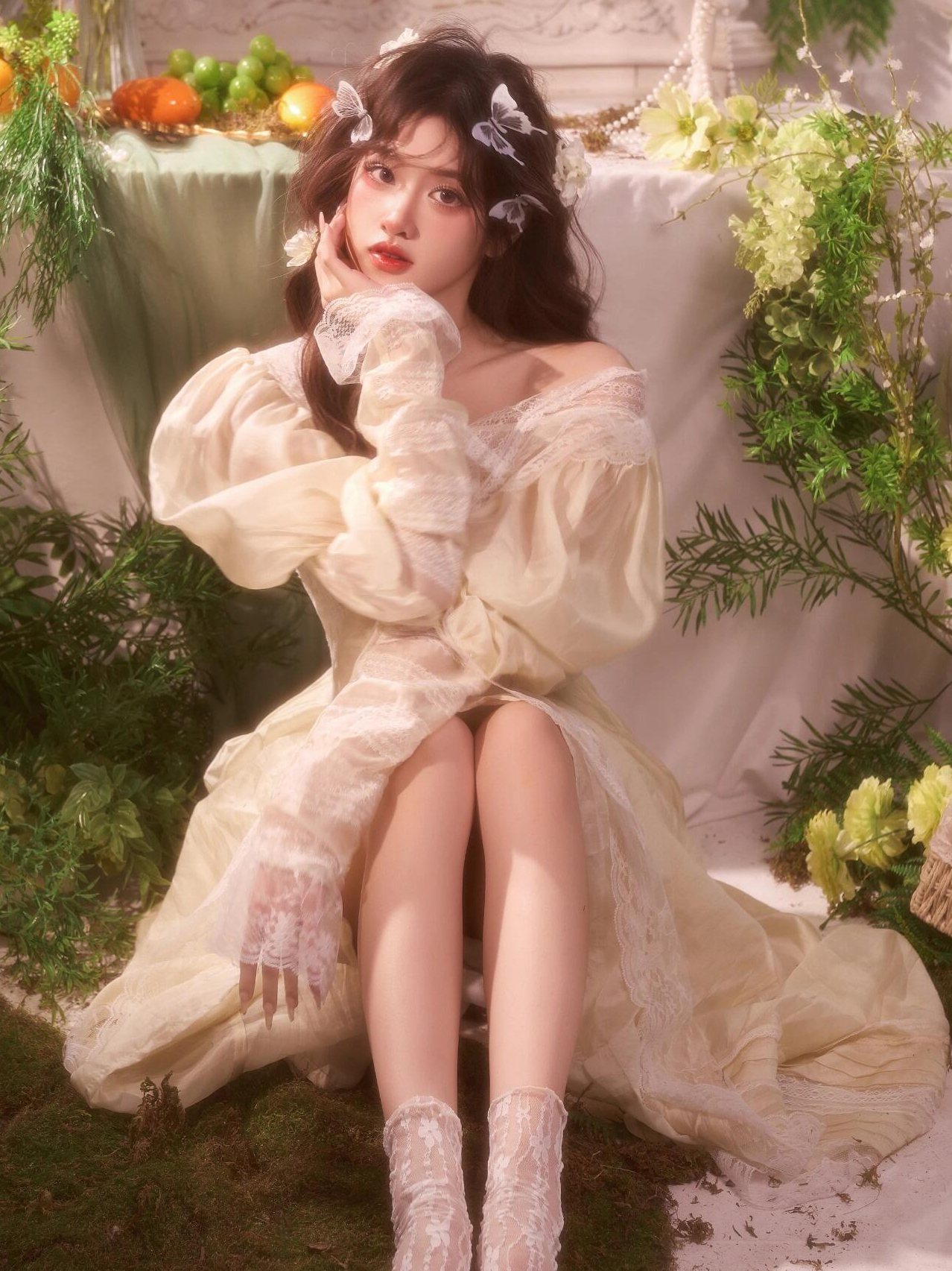 Light Wedding Dress Vintage Oi - đánh giá và giá Vintage Photography Lighting