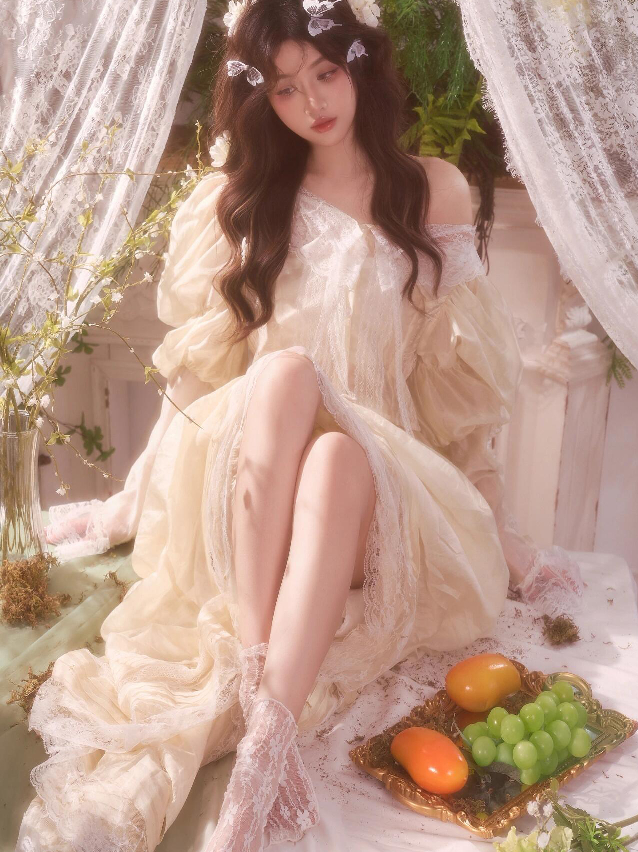 Light Wedding Dress Vintage Oi - đánh giá và giá Vintage Photography Lighting