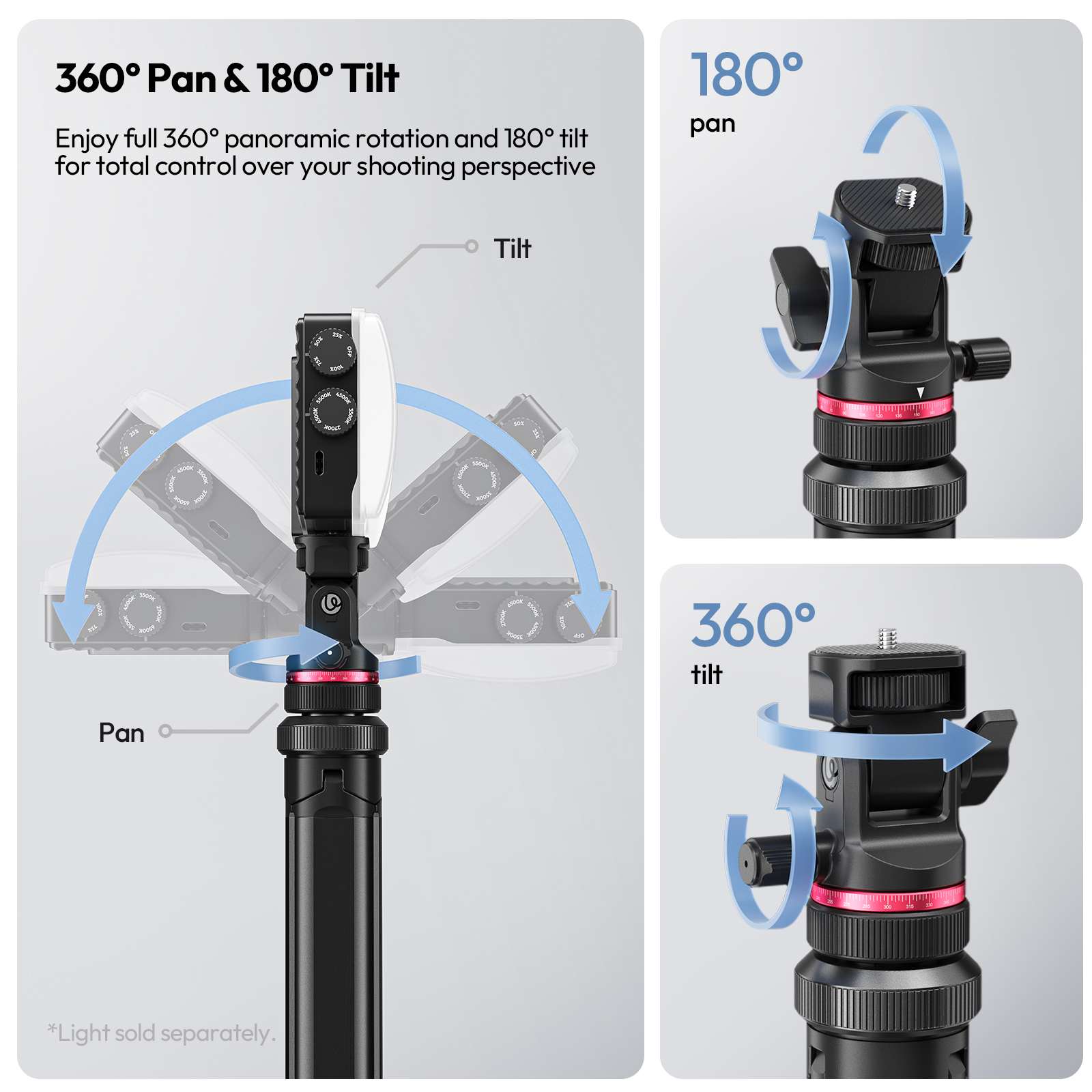 Ulanzi MT-80 Mobile Lamp Tripo - đánh giá và giá Photography Video Lighting Kit With Adjustable Tripod Stand
