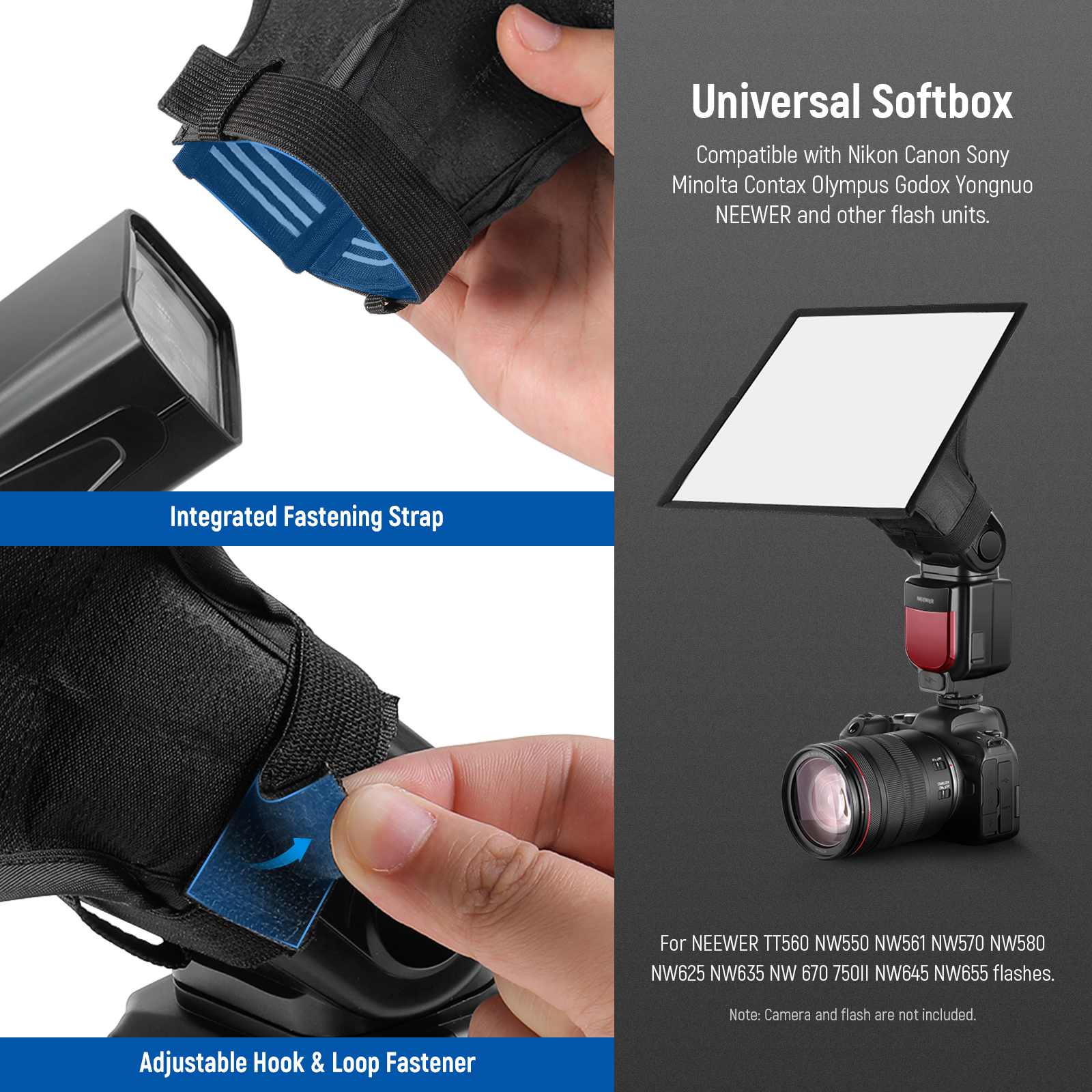 NEEWER Universal Flash Diffuse - đánh giá và giá Photography Lighting Softbox