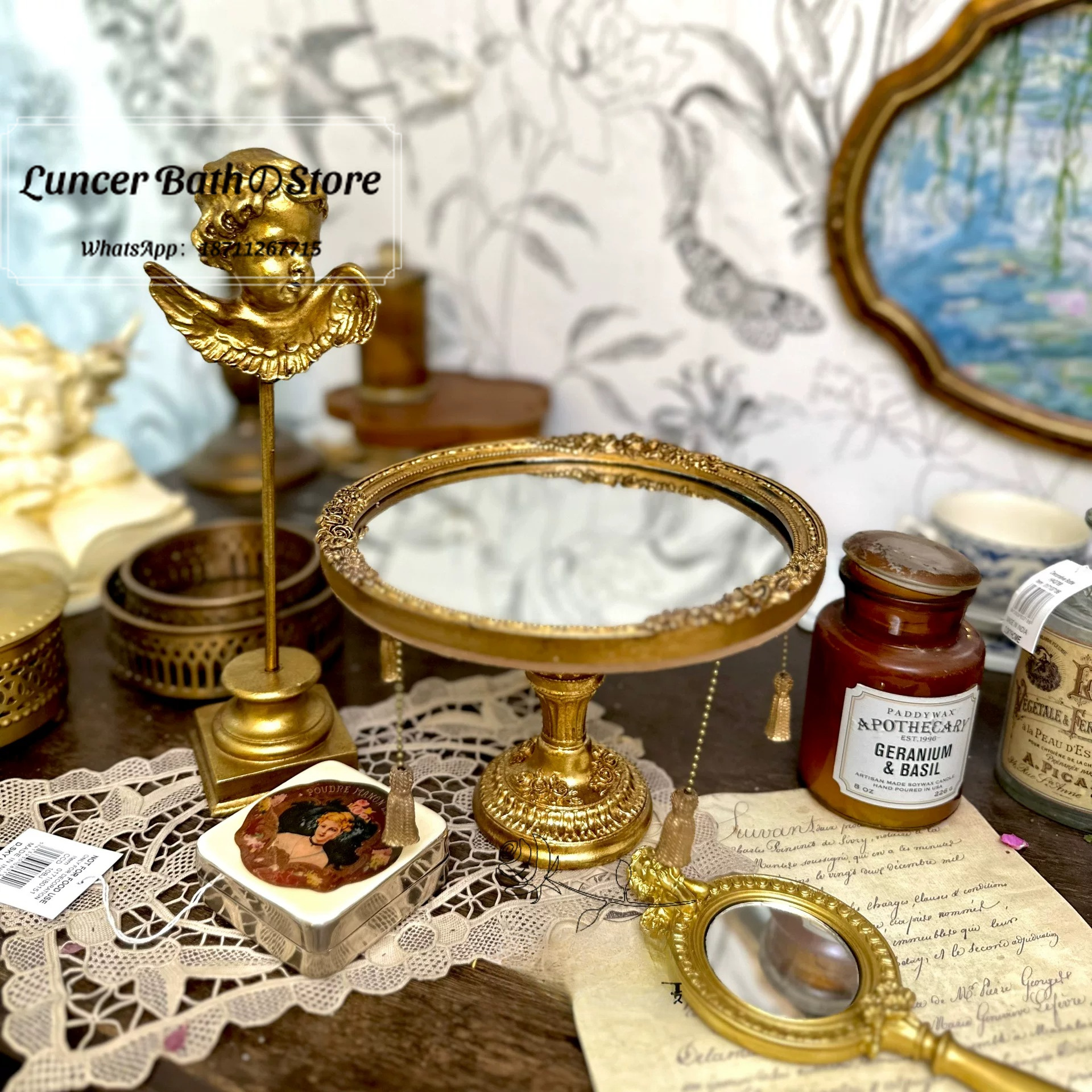 Vintage Court Ins Style Mirror - đánh giá và giá Vintage Photography Lighting
