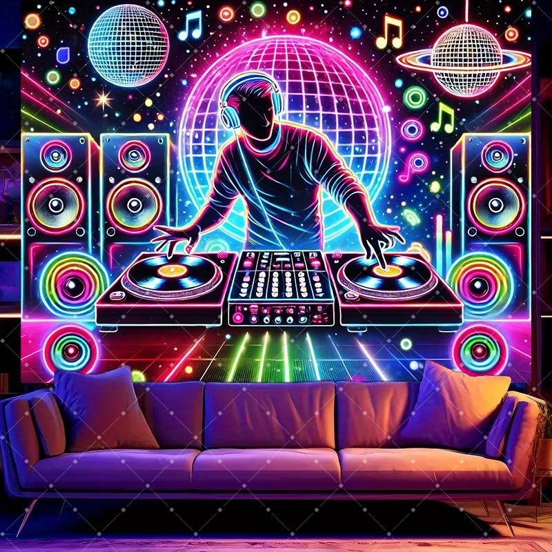Hip Hop Music DJ Party Decorat - đánh giá và giá Photography Lighting Backdrop