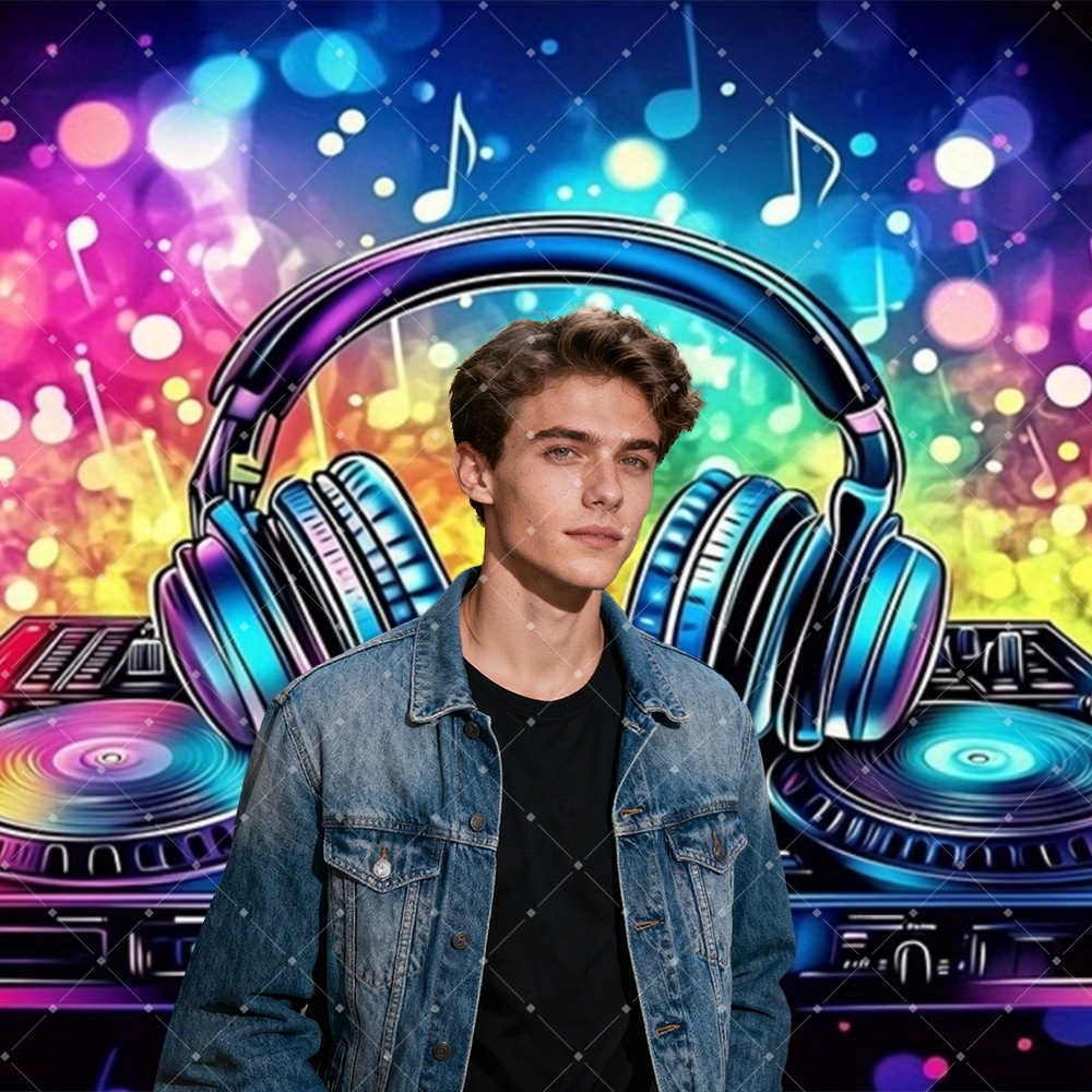 Hip Hop Music DJ Party Decorat - đánh giá và giá Photography Lighting Backdrop