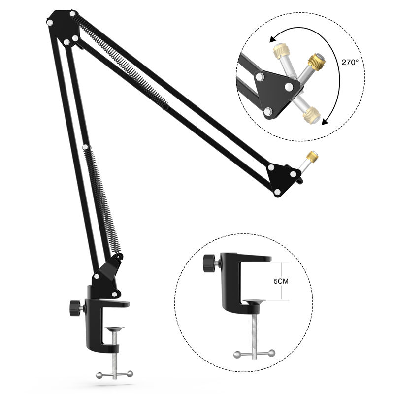FIFINE Adjustable Microphone S - đánh giá và giá Boom Arm Stand