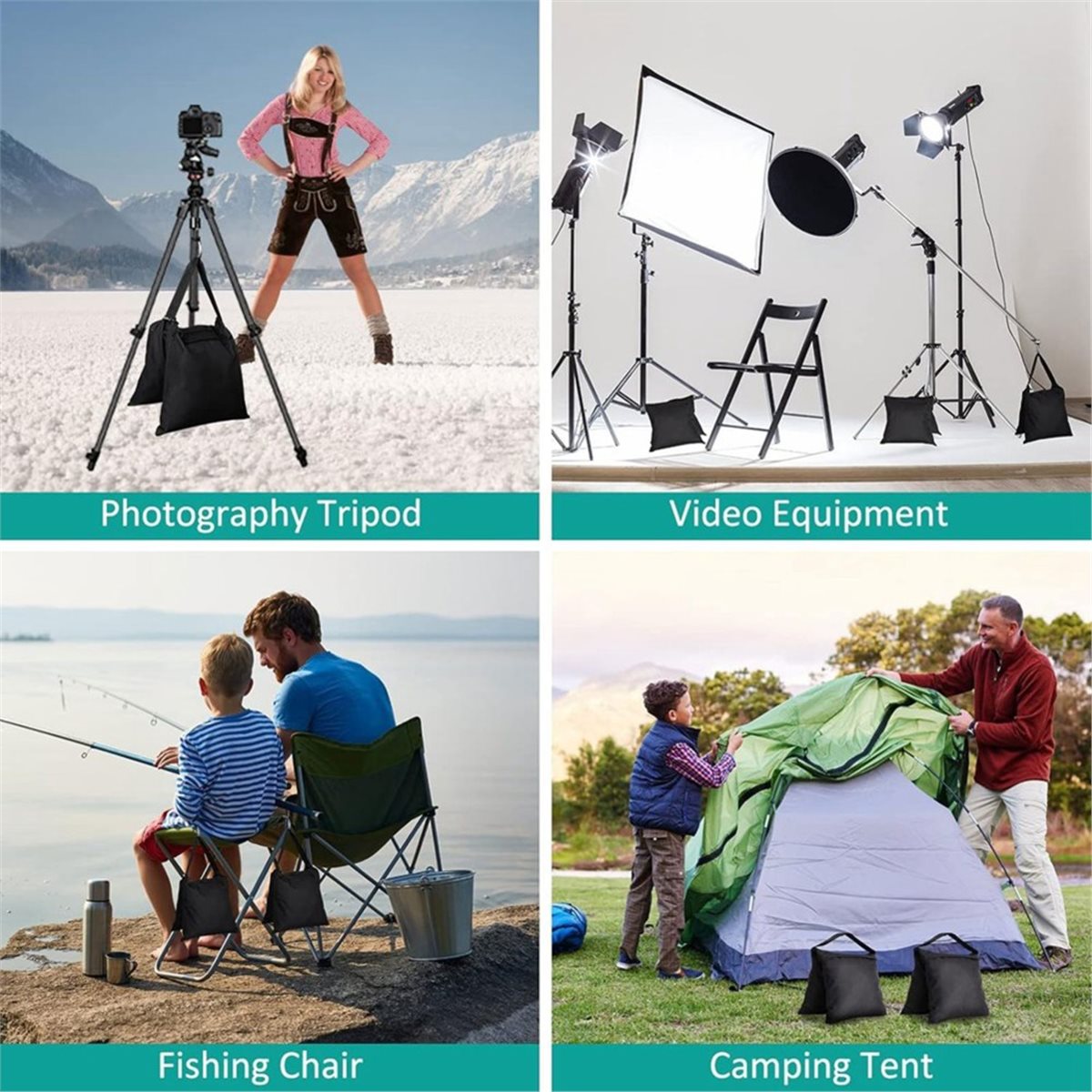 8 Packs Sandbags Weight Bags f - đánh giá và giá Photography Lighting Weight Bags