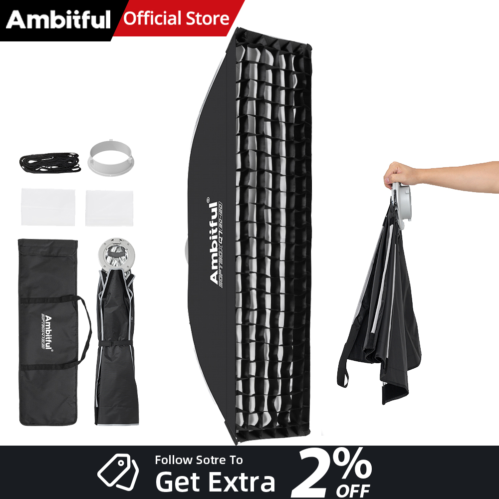 AMBITFUL Q7-II 30*120cm Bowens - đánh giá và giá Photography Lighting Softbox