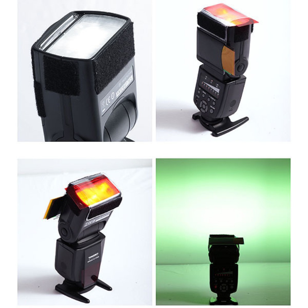 12 Colors Camera Flash Gels Li - đánh giá và giá Photography Lighting Flash