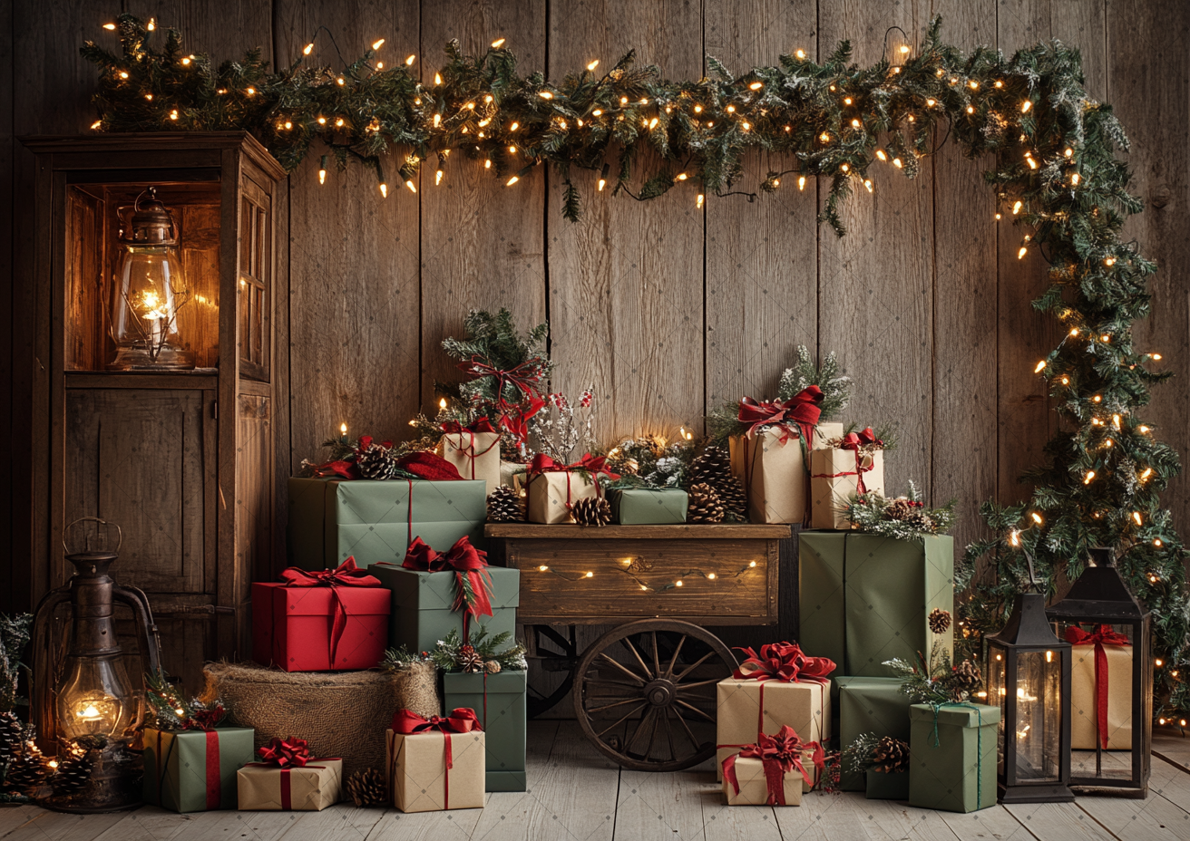 Rustic Brown Wood Wall Christm - đánh giá và giá Vintage Photography Lighting