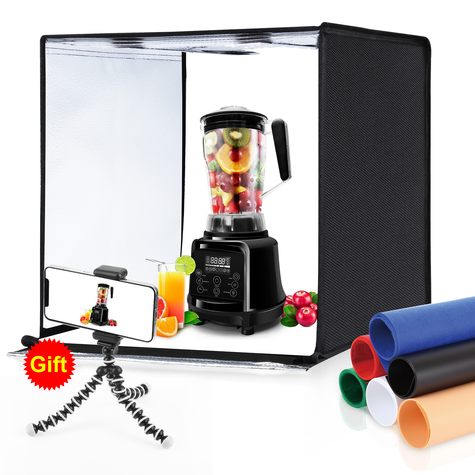 PULUZ 60cm Photo Studio Light  - đánh giá và giá Photography Lighting Backdrop