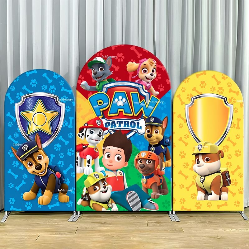 Paw Patrol Arch Backdrop Cover - đánh giá và giá Photography Lighting Backdrop