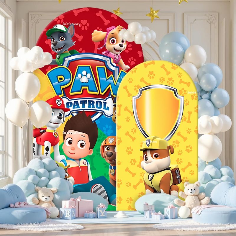 Paw Patrol Arch Backdrop Cover - đánh giá và giá Photography Lighting Backdrop