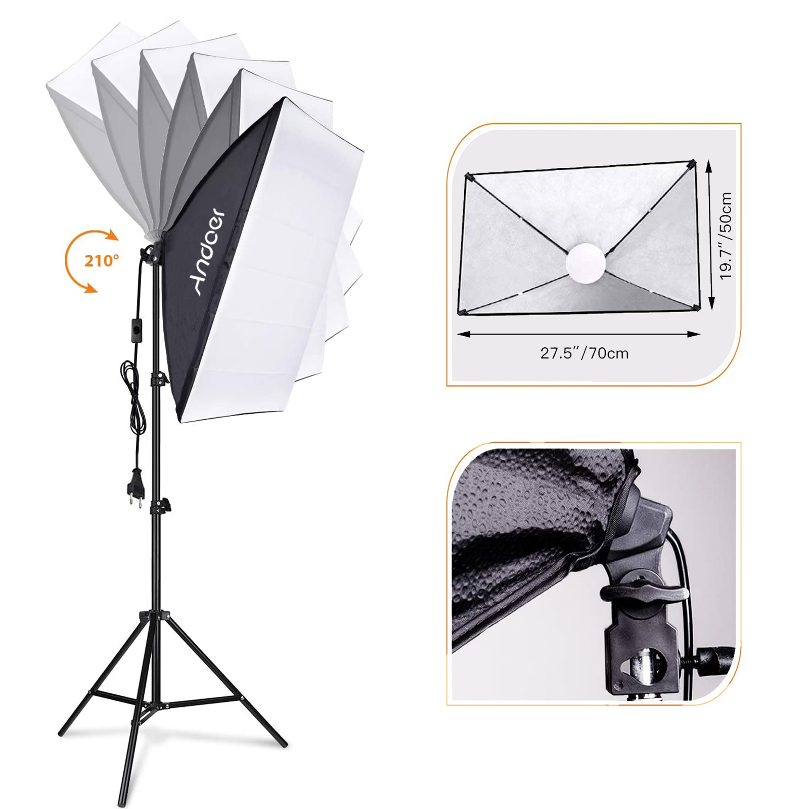 Andoer Studio Photography Ligh - đánh giá và giá Photography Lighting Softbox