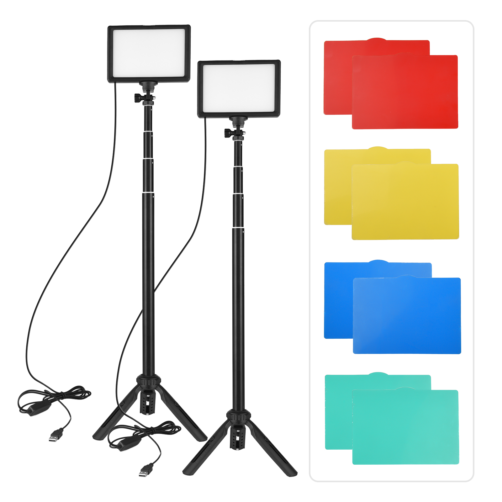 Andoer 2pcs LED Video Light Ki - đánh giá và giá Photography Video Lighting Kit With Adjustable Tripod Stand