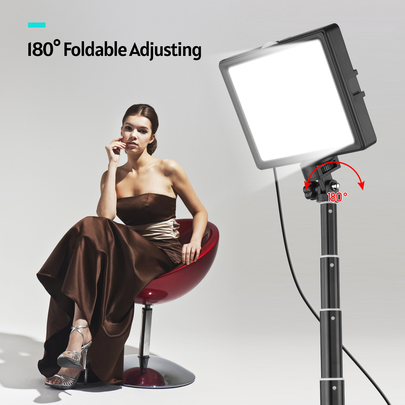Andoer 2pcs LED Video Light Ki - đánh giá và giá Photography Video Lighting Kit With Adjustable Tripod Stand