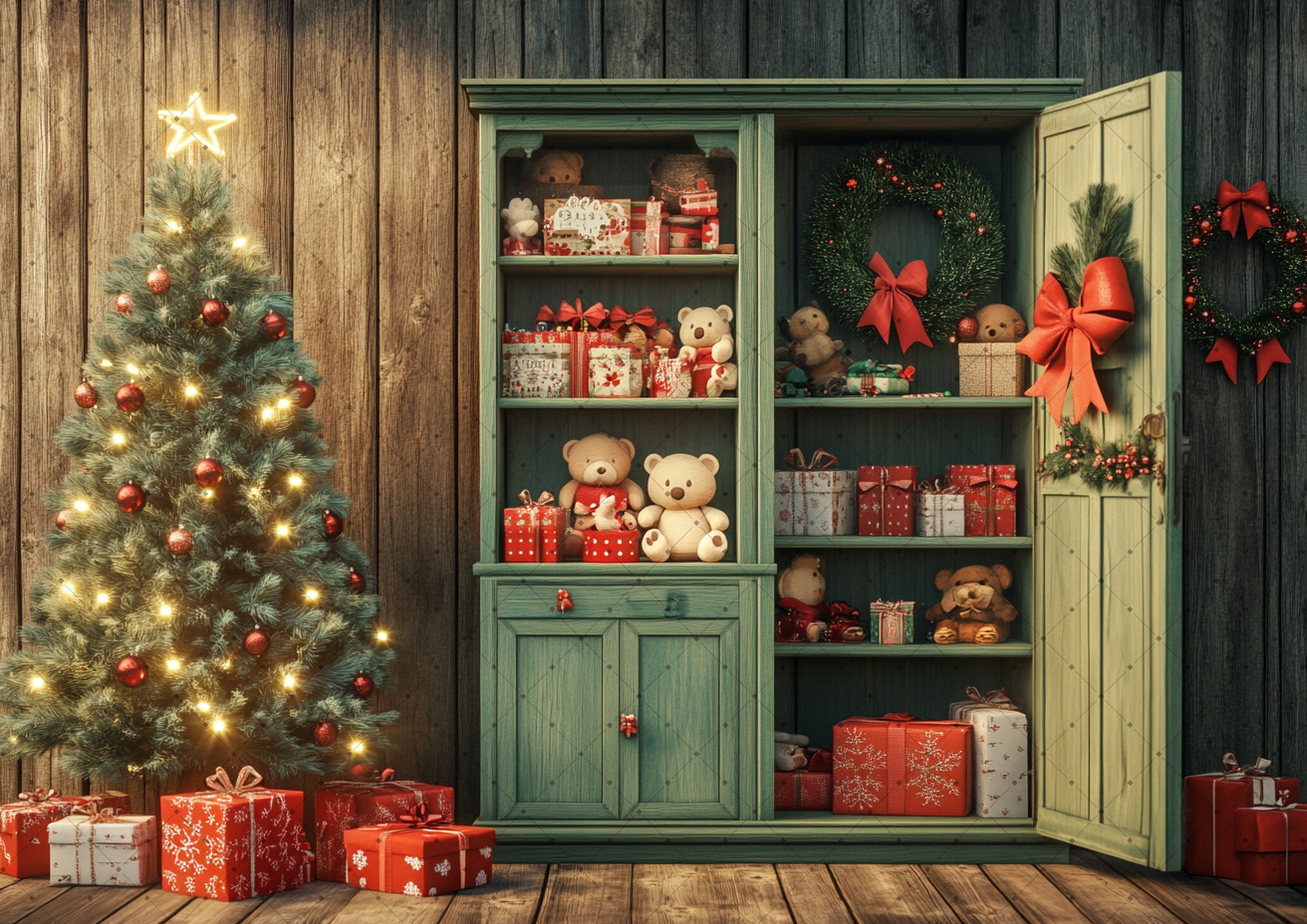 Cozy Vintage Christmas Backdro - đánh giá và giá Vintage Photography Lighting