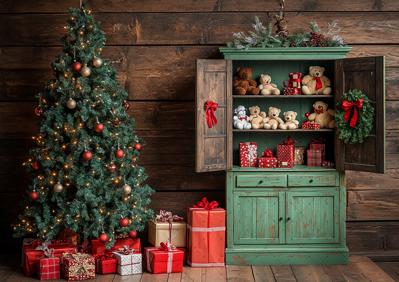 Cozy Vintage Christmas Backdro - đánh giá và giá Vintage Photography Lighting