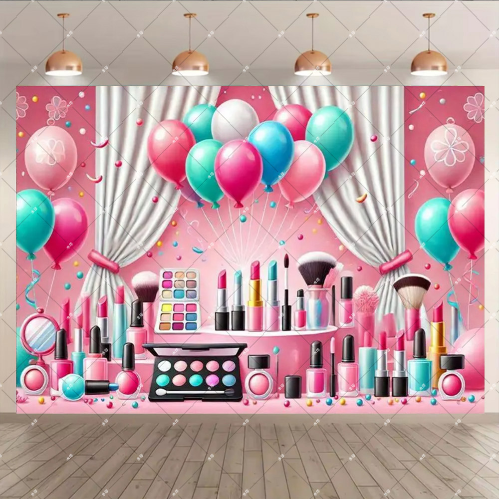 Pink Beauty Makeup Spa Theme S - đánh giá và giá Photography Lighting Backdrop