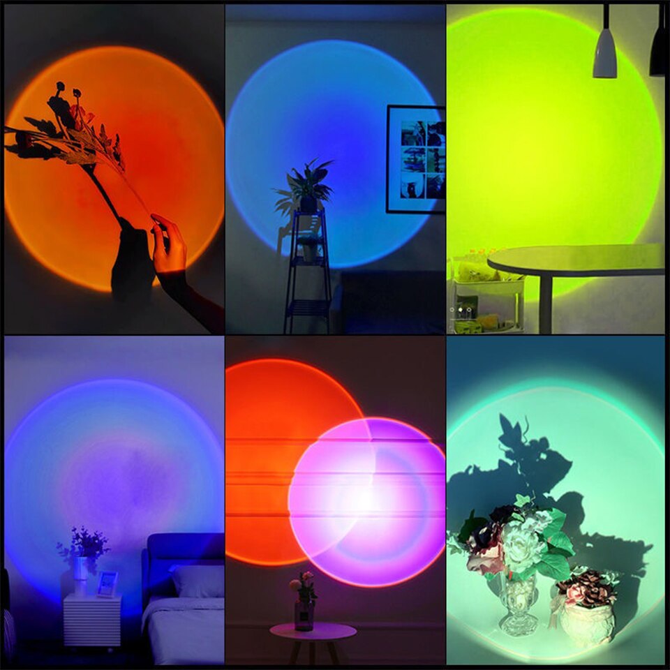 ZK40 LED Sunset Lamp Nightligh - đánh giá và giá Photography Lighting Mood
