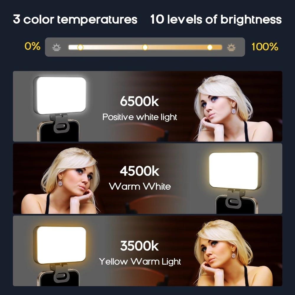 800/1000mAh LED Selfie Light 3 - đánh giá và giá Photography Lighting Flash