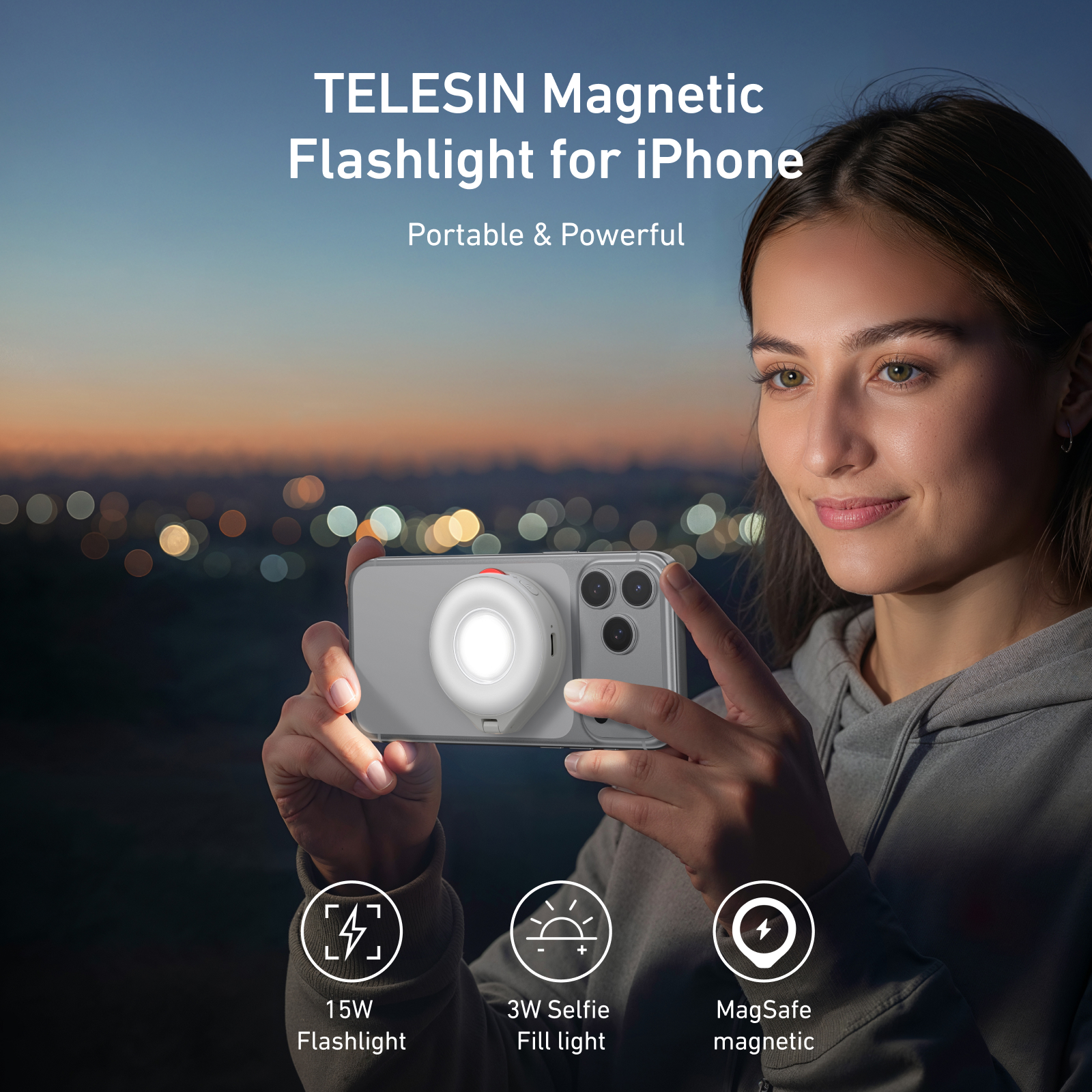 TELESIN Magnetic Smartphone Ph - đánh giá và giá Photography Lighting Brand