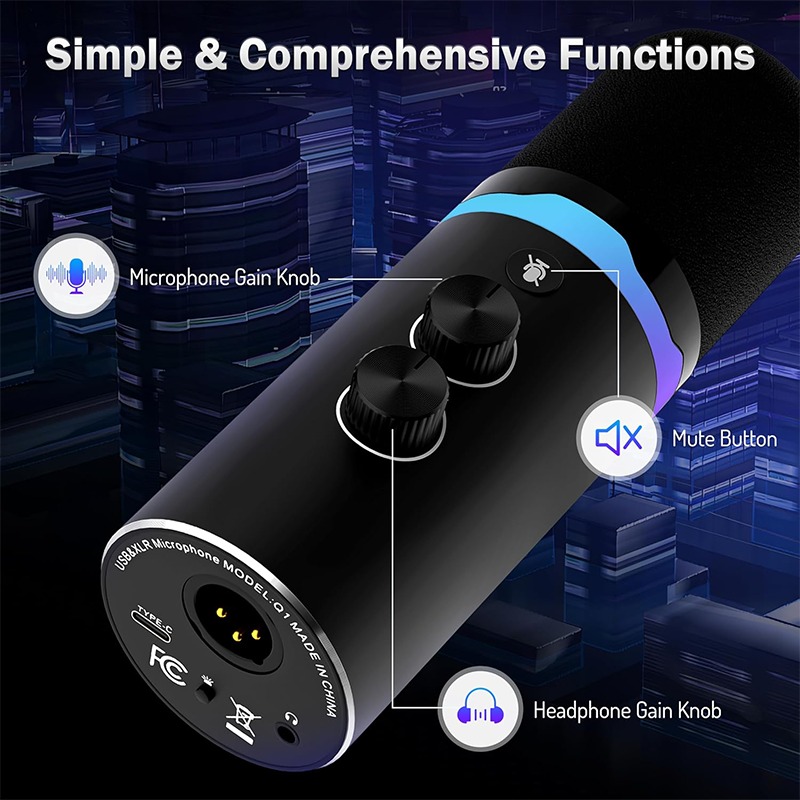 USB Gaming Microphone with Boo - đánh giá và giá Boom Arm Stand